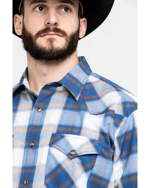 Image #4 - Pendleton Men's Frontier Short Sleeve Shirt , Blue, hi-res