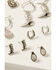 Image #2 - Shyanne Women's Moonbeam Western Earrings Set - 6 Piece, Silver, hi-res