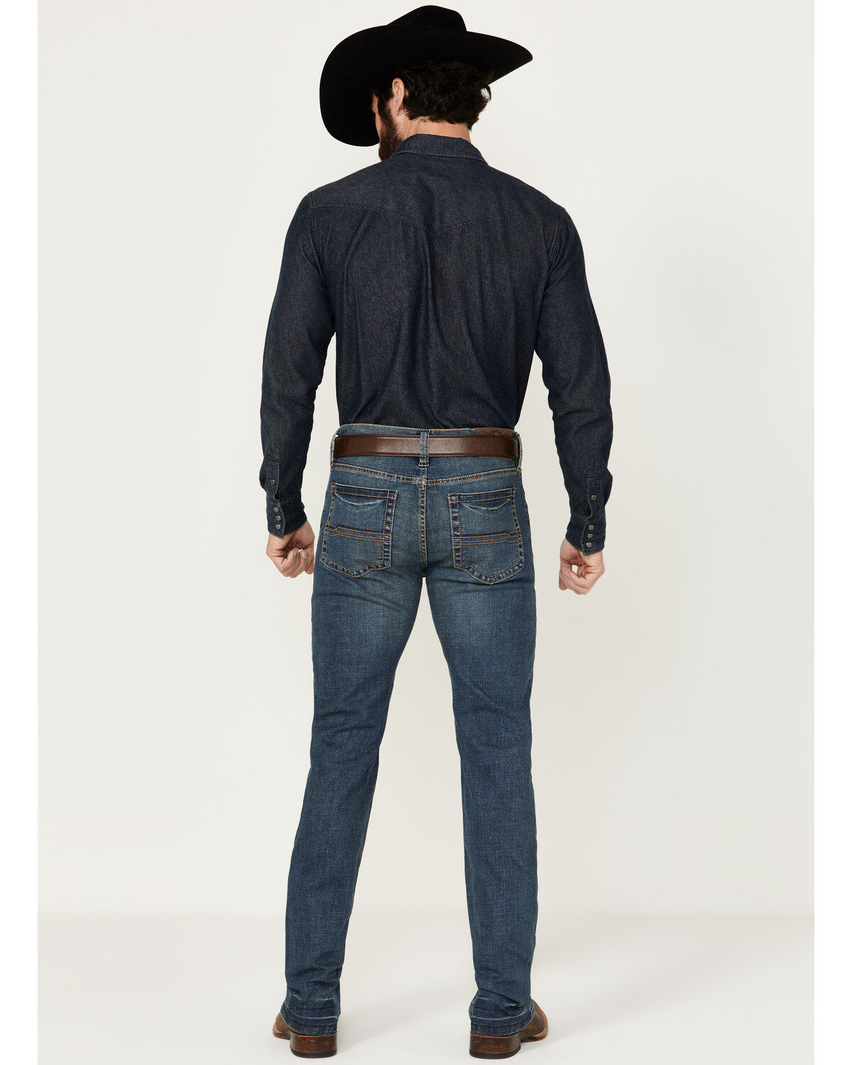 Image #3 - Cody James Men's Grullo Wash Jackson Slim Straight Stretch Denim Jeans, Dark Wash, hi-res