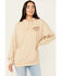 Image #1 - Cleo + Wolf Women's Whiskey Washed Oversized Hoodie, Wheat, hi-res