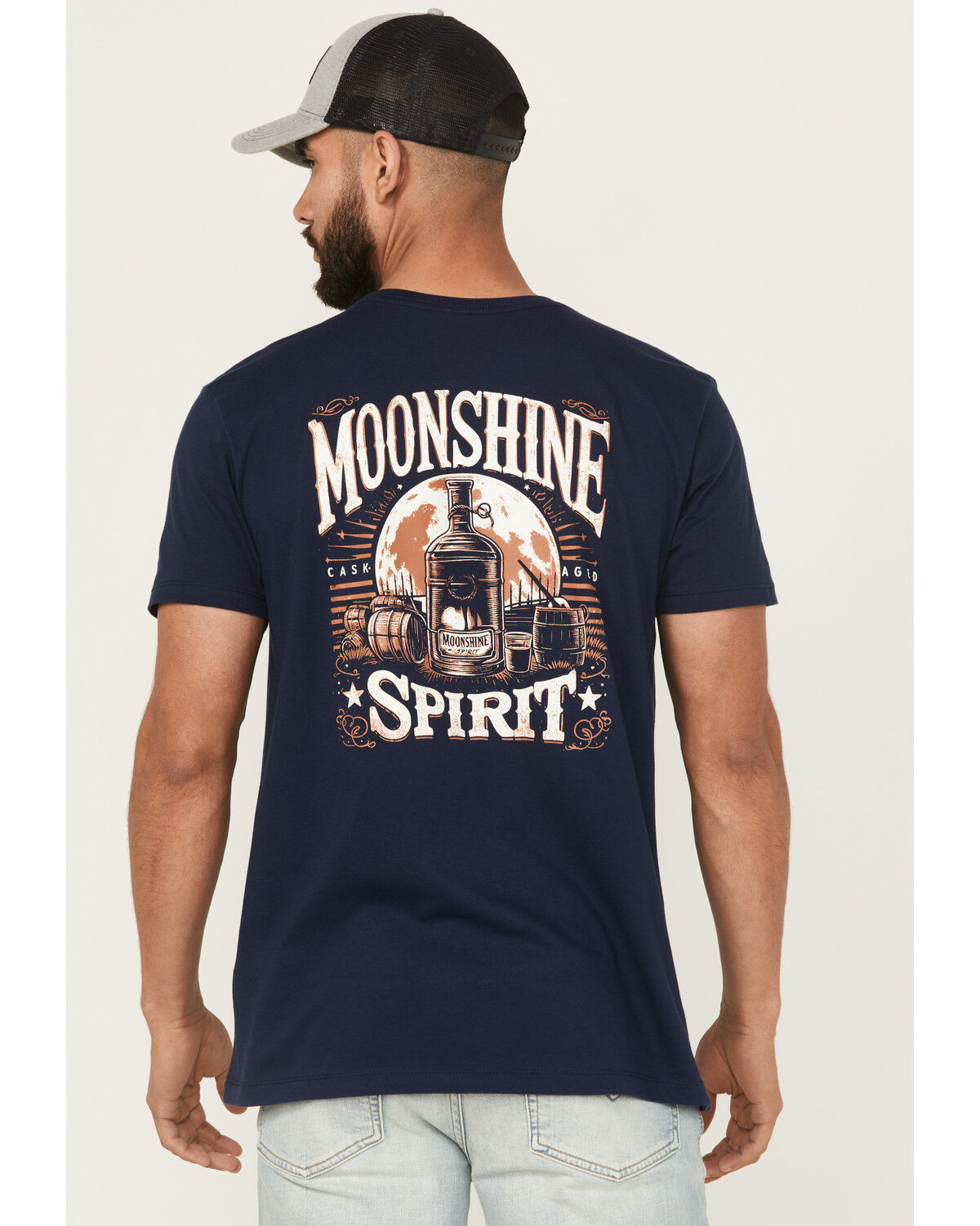 Image #1 - Moonshine Spirit&reg; Men's Moonlit Short Sleeve Graphic T-Shirt, Navy, hi-res