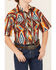 Image #3 - Rock & Roll Denim Boys' Southwestern Print Short Sleeve Snap Stretch Western Shirt , Red, hi-res