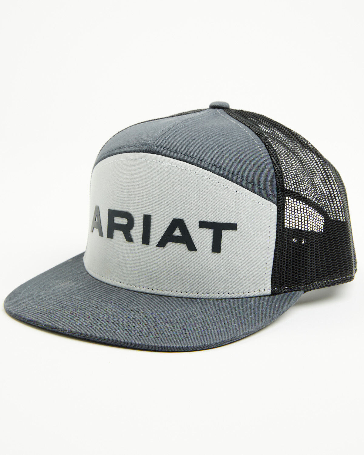 Ariat Men's Rubber Name Ball Cap, White, hi-res