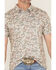 Image #3 - Burlebo Men's Deer Camo Print Short Sleeve Button-Down Stretch Polo Shirt, Camouflage, hi-res