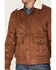 Image #3 - Cody James Men's Edward Faux Suede Sherpa Collar Bomber Jacket, Brown, hi-res