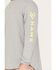 Image #3 - Hawx Men's Solid Logo Graphic Work T-Shirt , Medium Grey, hi-res