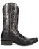 Image #2 - Dan Post Men's Exotic Python Western Boots - Snip Toe , Black, hi-res