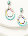 Image #2 - Cowgirl Confetti Women's Beaded Party Mode Earrings, Silver, hi-res