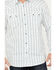 Image #3 - Moonshine Spirit&reg; Men's Elderflower Striped Long Sleeve Western Snap Shirt, White, hi-res