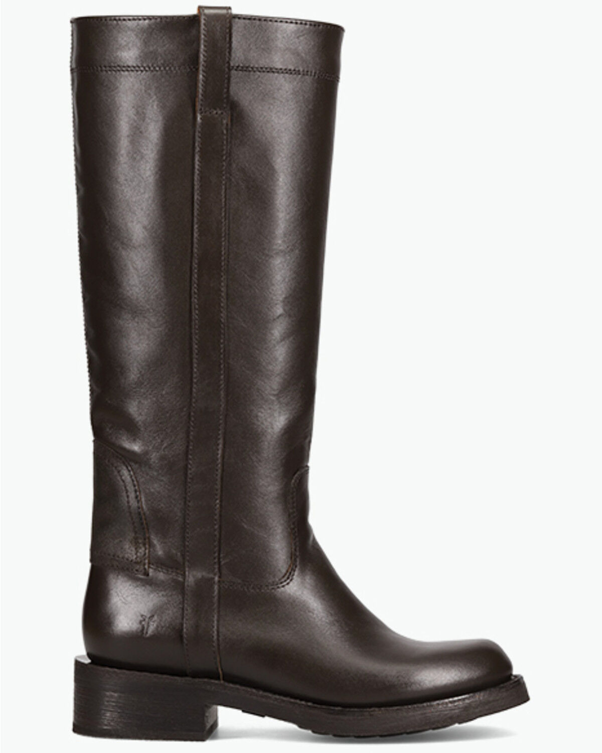 Image #2 - Frye Women's Viv Riding Boots - Round Toe, Dark Brown, hi-res