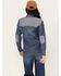 Image #4 - Cleo + Wolf Women's Blocked Embroidered Long Sleeve Denim Shirt, Indigo, hi-res