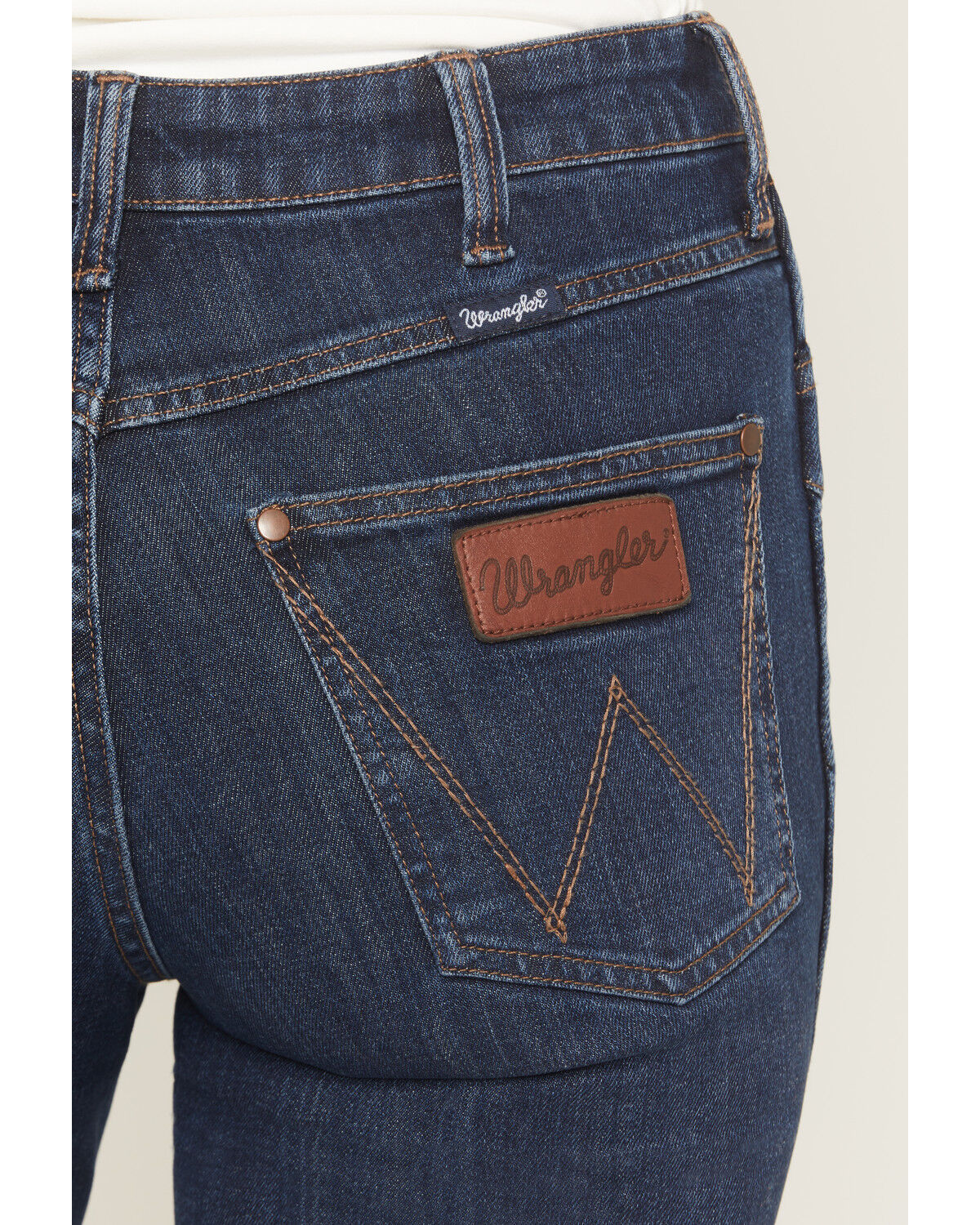 Image #4 - Wrangler Retro Women's Wrenley Dark Wash Bailey High Rise Bootcut Stretch Denim Jeans, Dark Wash, hi-res