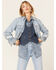 Image #1 - Levi's Women's Medium Wash Ex Boyfriend Denim Trucker Jacket, Blue, hi-res