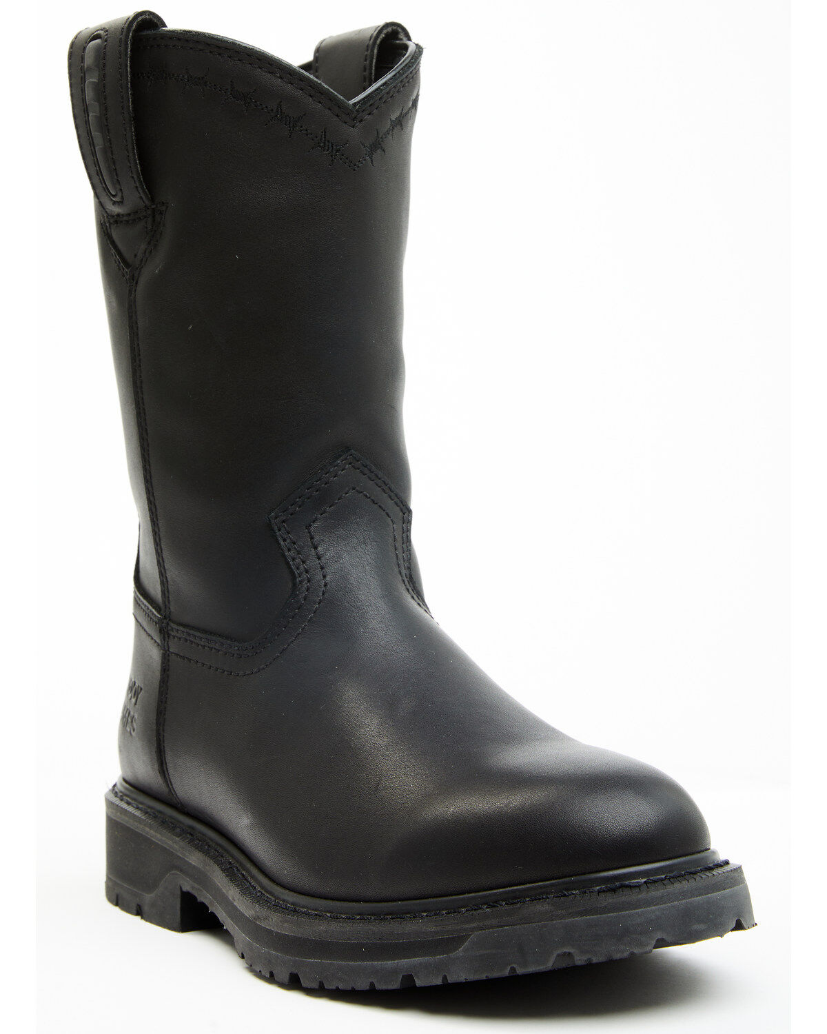 Cody James Men's 11" Uniform Western Work Boots - Soft Toe, Black, hi-res