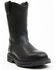 Image #1 - Cody James Men's 11" Uniform Western Work Boots - Soft Toe, Black, hi-res