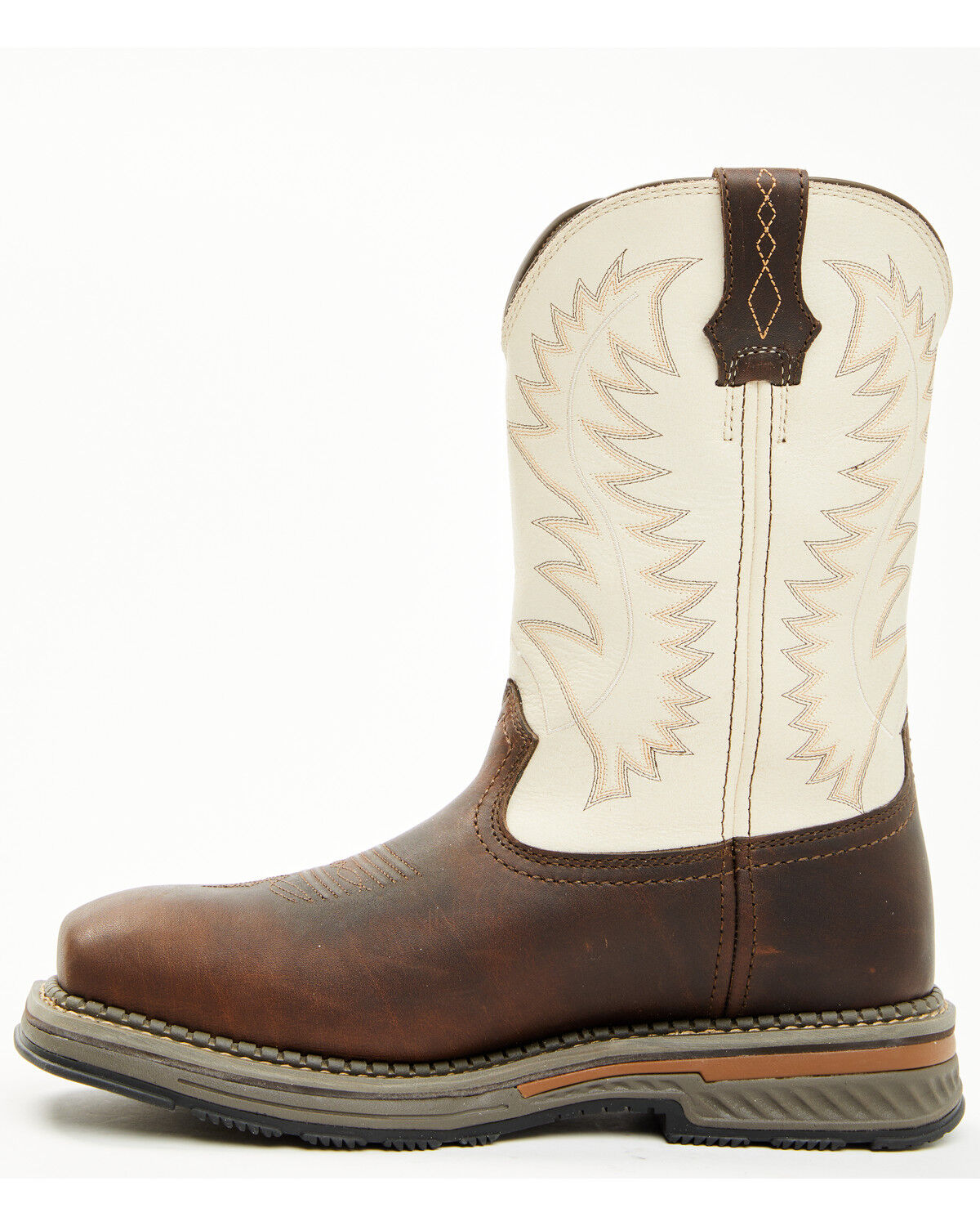 Image #3 - Cody James Men's 11" Tyche Palace Pull-On Waterproof Work Boots - Composite Toe, Ivory, hi-res