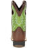 Image #4 - Durango Boys' Lil Rebel Pro Lime Western Boots - Square Toe, Brown, hi-res