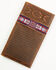 Image #1 - Cody James Men's Leroy Leather Southwestern Woven Inlay Rodeo Wallet , Brown, hi-res