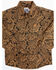 Image #2 - Cinch Toddler Boys' Paisley Print Long Sleeve Button Down Shirt, Black, hi-res