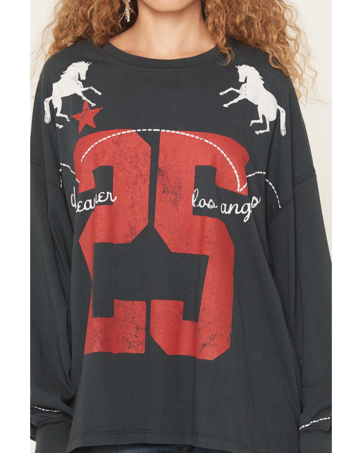 Image #3 - Daydreamer Women's 25 Long Sleeve Graphic Tee, Black, hi-res