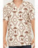 Image #3 - Sendero Provisions Men's The Padre Southwestern Print Short Sleeve Snap Western Shirt, Cream, hi-res
