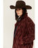 Image #2 - Ariat Women's Tonal Sherpa Jacket, Maroon, hi-res