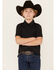 Image #1 - Rock & Roll Denim Boys' Short Sleeve Polo Shirt , Black, hi-res