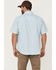 Image #4 - Resistol Men's Solid Short Sleeve Button-Down Western Shirt, Blue, hi-res