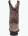 Image #5 - Old West Girls' Embroidered Metallic Western Boots - Broad Square Toe, Pink, hi-res