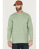 Image #1 - Hawx Men's Solid Loden Forge Long Sleeve Work Pocket T-Shirt - Tall, Loden, hi-res