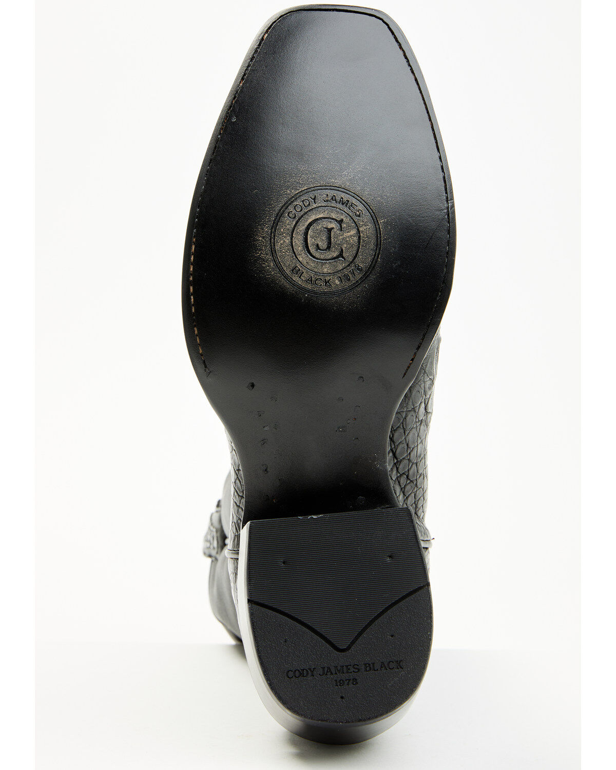 Image #7 - Cody James Black 1978&reg; Men's Mason Exotic Caiman Belly Western Boots - Square Toe, Black, hi-res