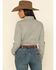 Image #9 - Wrangler Women's Solid Long Sleeve Snap Denim Shirt, Grey, hi-res