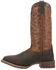 Image #3 - Laredo Men's Odie Western Boots - Broad Square Toe, Dark Brown, hi-res