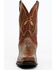 Image #4 - Dan Post Men's Exotic Water Snake Western Boots - Square toe, Chocolate, hi-res