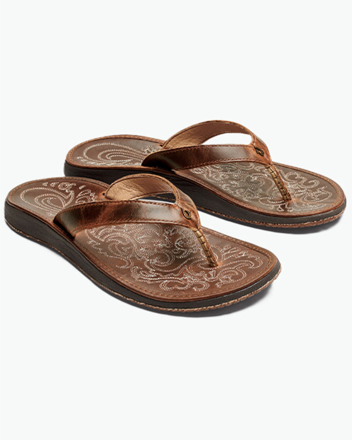 OluKai Women's Paniolo Sandals, Brown, hi-res