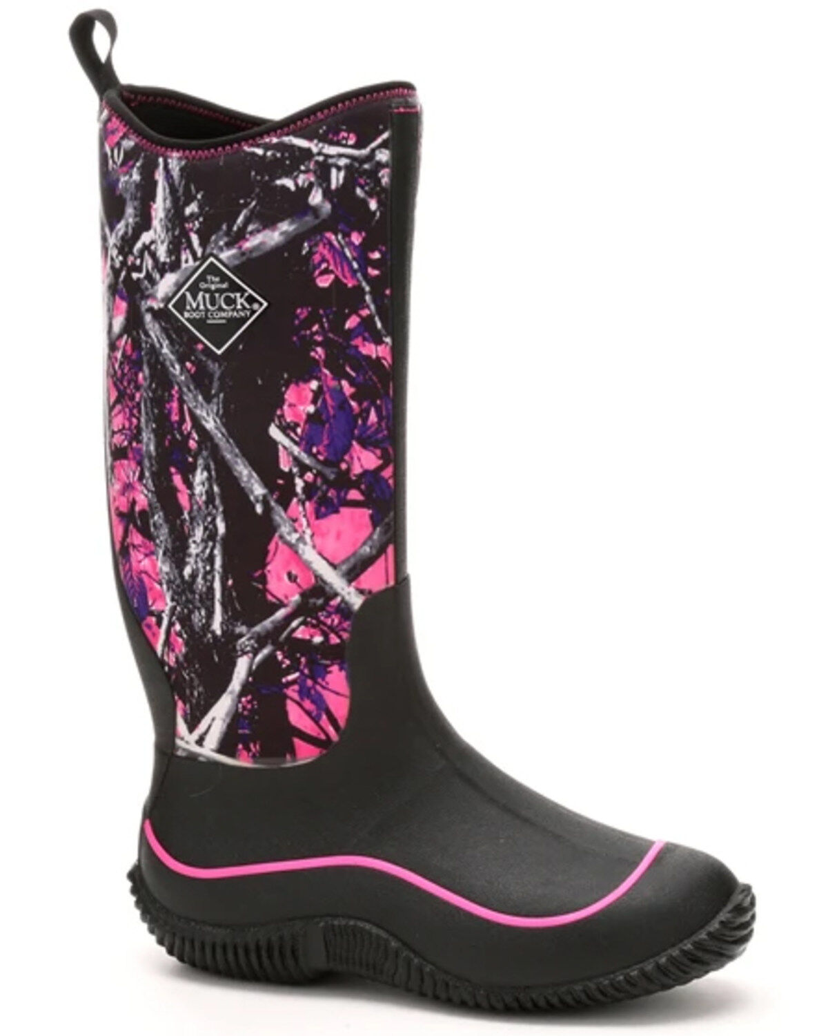 Muck Boots Women's Hale Camo Rubber Boots - Soft Toe, Black, hi-res