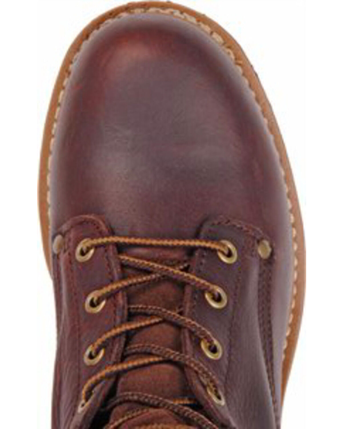 Image #5 - Carolina Men's Logger 8" Work Boots, Brown, hi-res