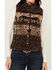 Image #3 - Shyanne Women's Buffalo Print Snap Sherpa Vest , Chocolate, hi-res