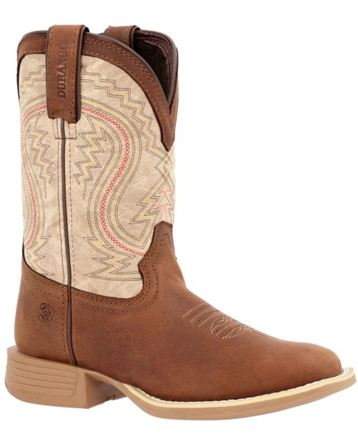 Durango Little Boys' Lil Rebel Pro Western Boots - Broad Square Toe, Coffee, hi-res