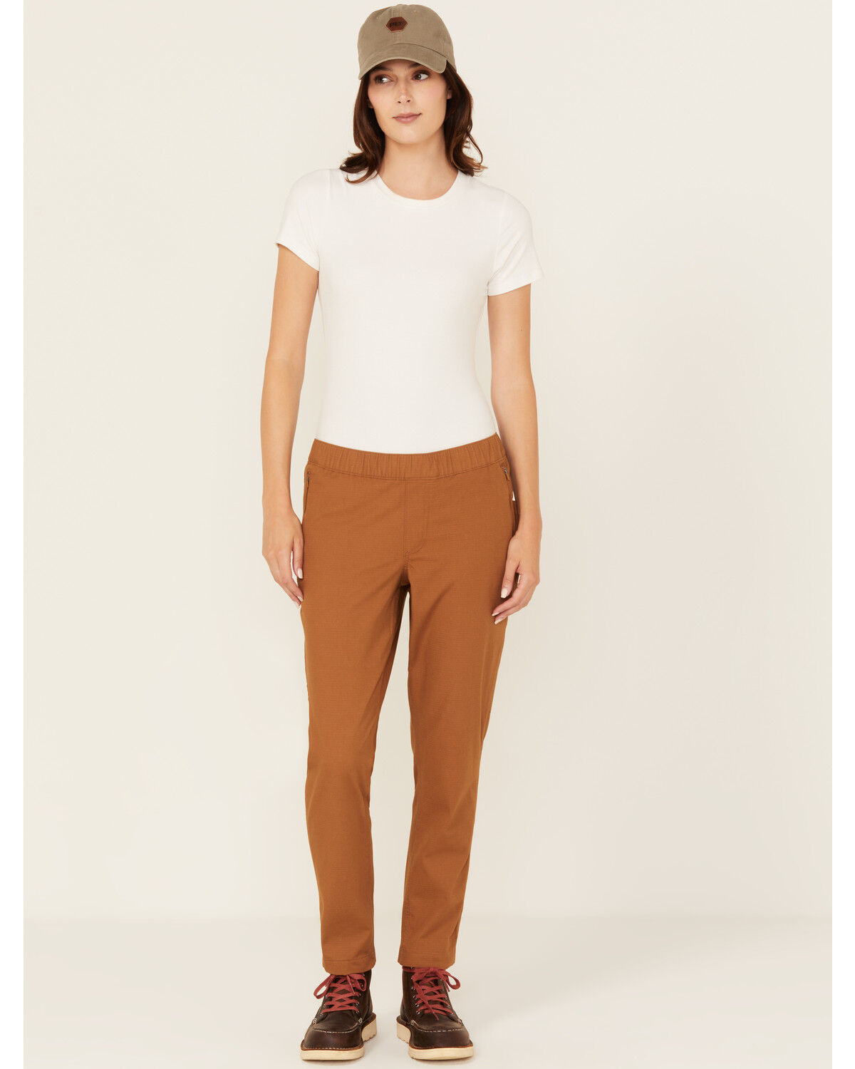 Image #1 - Carhartt Women's Force&reg; Relaxed Fit Ripstop Work Pants, Brown, hi-res