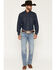 Image #1 - Ariat Men's M7 Emmett Acid Light Wash Slim Straight Stretch Denim Jeans, Light Wash, hi-res