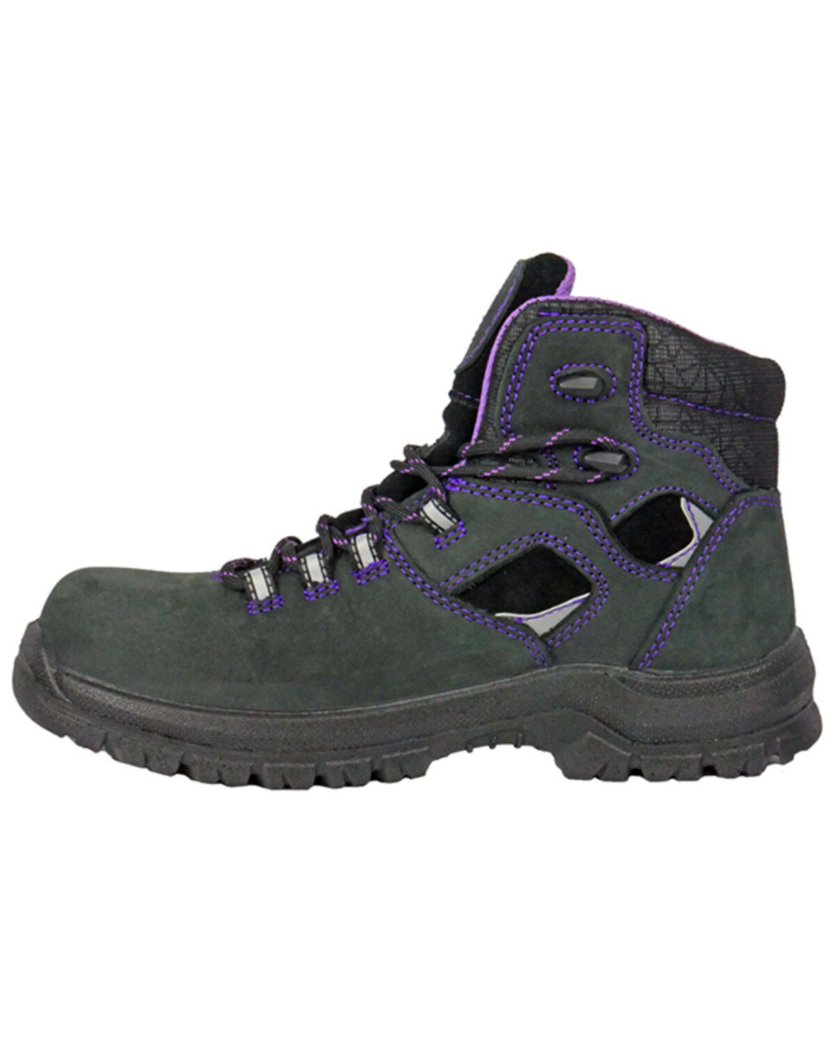 Image #3 - Hoss Women's 6" Lacy Waterproof Work Boots - Composite Toe, Black, hi-res