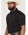 Image #2 - Cody James Men's Basic Solid Short Sleeve Button-Down Stretch Western Shirt - Tall, Black, hi-res