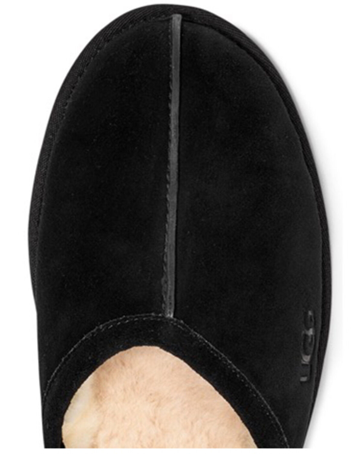 Image #5 - UGG Men's Scuff Suede House Slippers, Black, hi-res