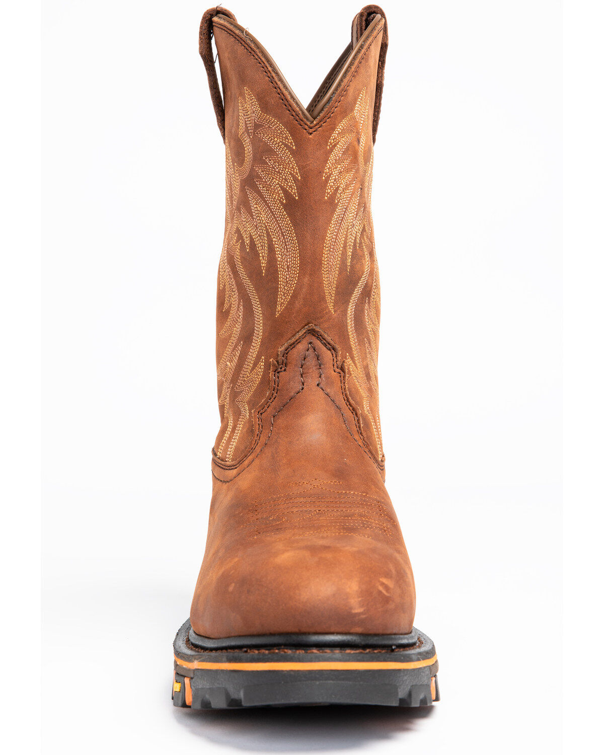 Image #4 - Cody James Men's 11" Waterproof Decimator Western Work Boots - Steel Toe, Brown, hi-res