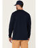 Image #4 - Hawx Men's Solid Forge Long Sleeve Work Pocket T-Shirt , Navy, hi-res