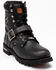 Image #1 - Milwaukee Leather Men's Buckled Lace-Up Boots - Round Toe, Black, hi-res