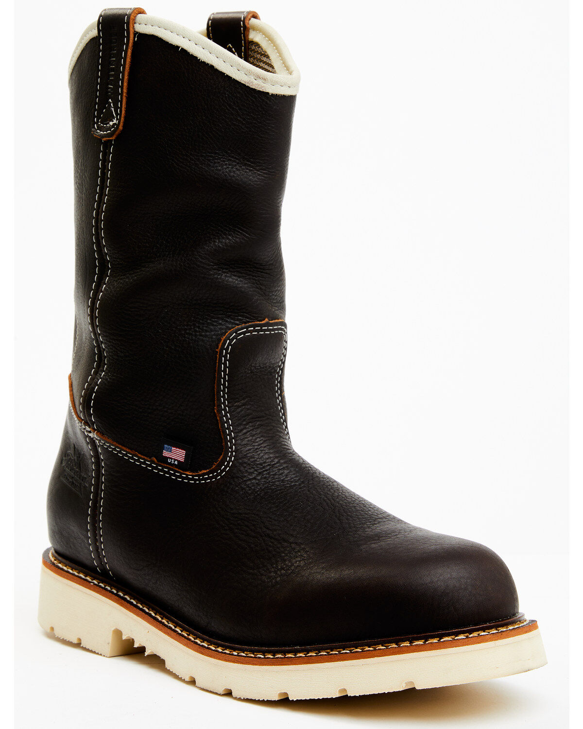 Image #1 - Thorogood Men's Boot Barn Exclusive Welly Waterproof Pull-On Boot - Soft Toe, Brown, hi-res