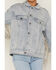 Image #3 - The Dylan Jacket by Daniel Diamond: Women's Blue Denim Jacket With Silver Fringe, Blue, hi-res