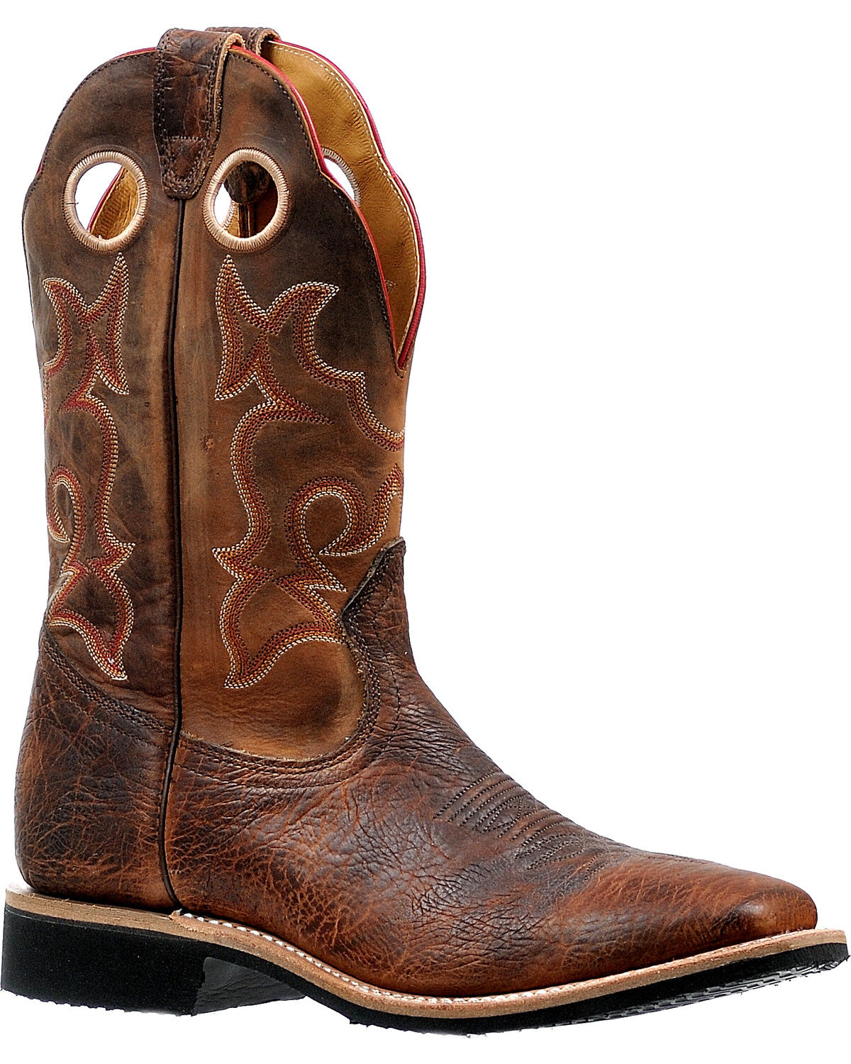 Image #1 - Boulet Men's Virginia Mesquite Stockman Cowboy Boots - Square Toe, Brown, hi-res